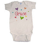 New Baby "She's All Heart" Personalized Infant Creeper